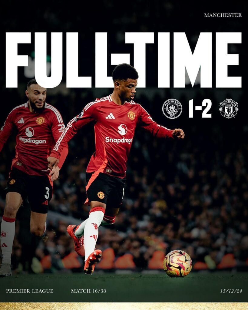 Hasil Liga Inggris: MU Comeback di Derby Manchester - beritamanchester.com